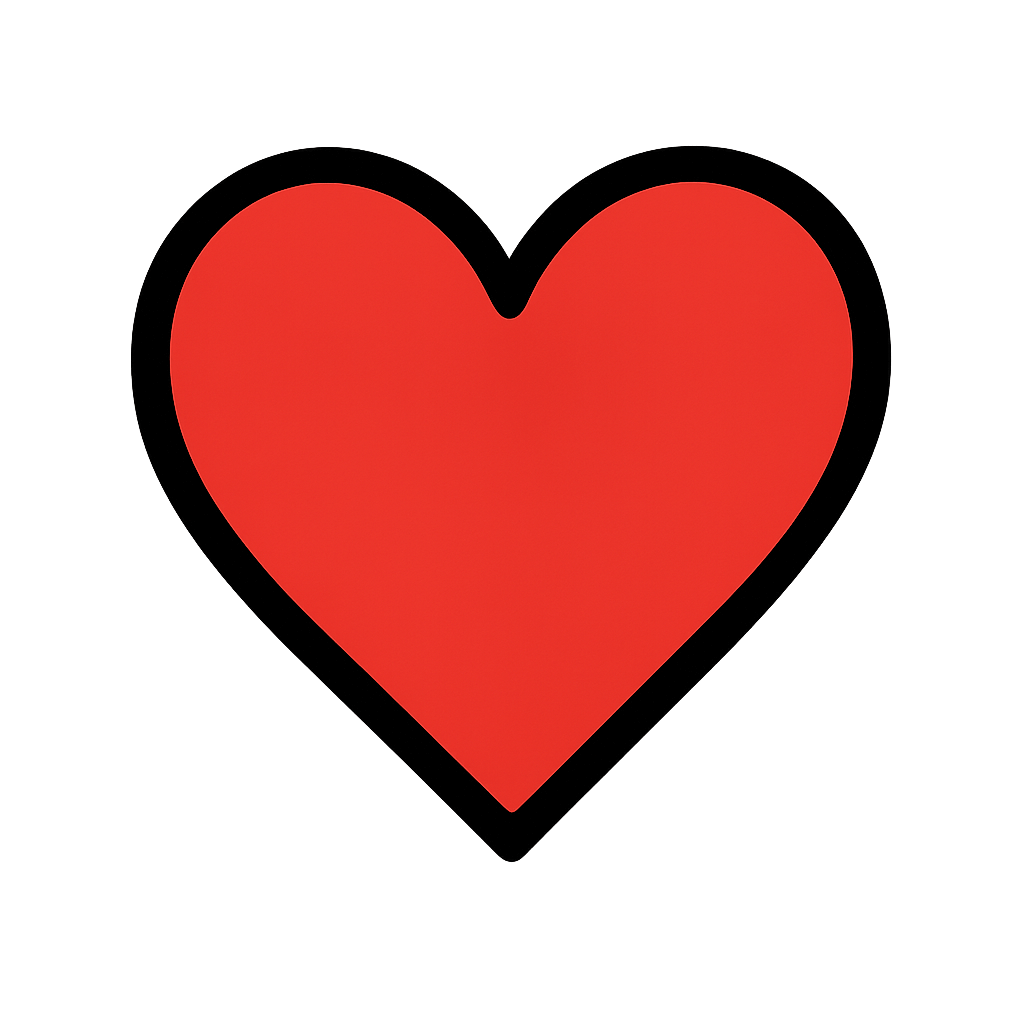 red heart game symbol